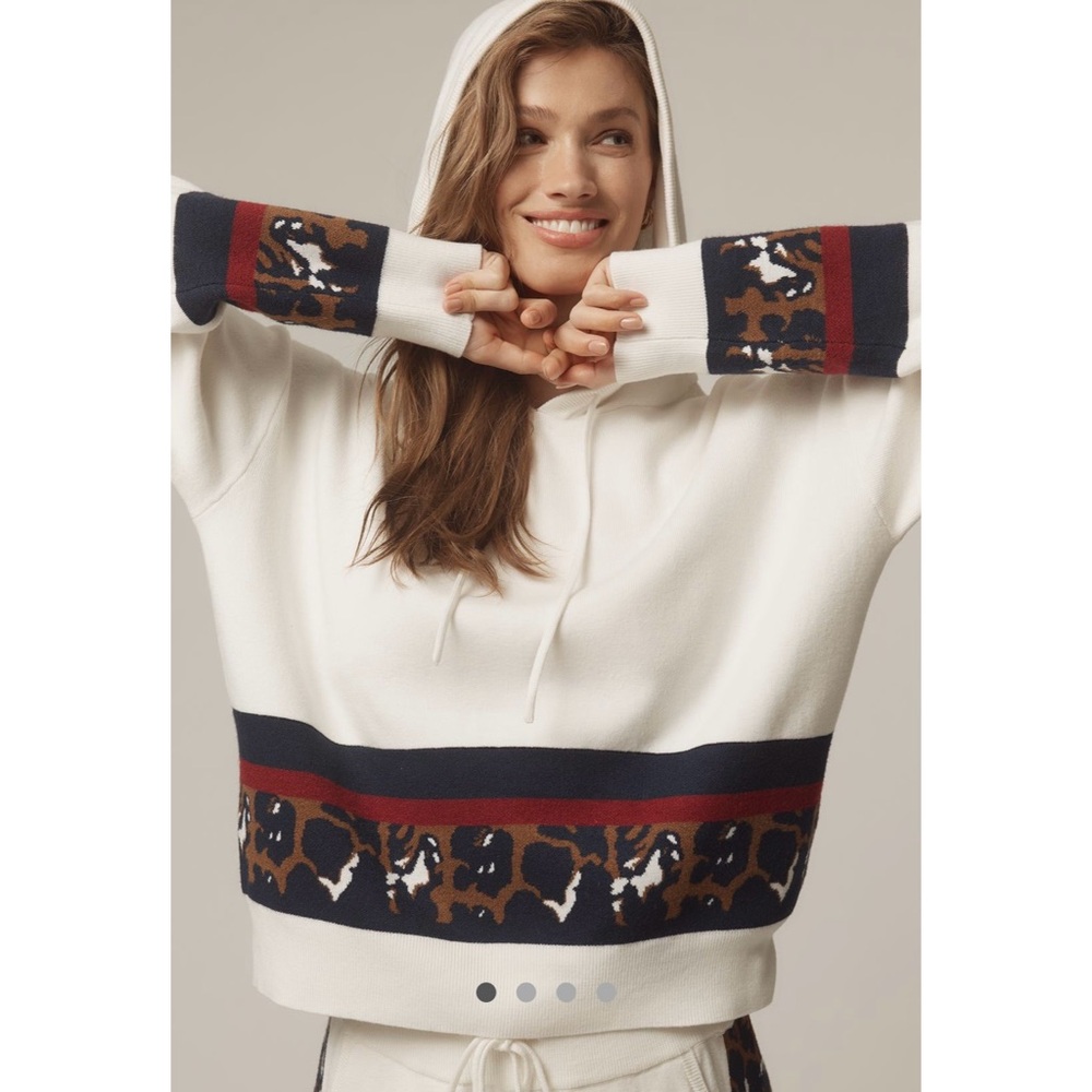 ANTHROPOLOGIE Daily Practice Colorblock Hoodie Size Large